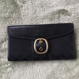 Coach black wallet